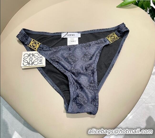 Pretty Style Loewe Logo Print Two-Pieces Swimwear 0313 Grey 2025