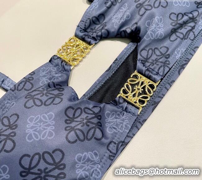 ​Reasonable Price Loewe Logo Print Two-Pieces Swimwear 0312 Grey 2025