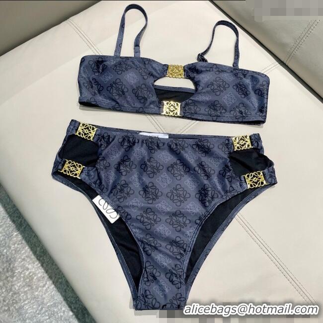 ​Reasonable Price Loewe Logo Print Two-Pieces Swimwear 0312 Grey 2025