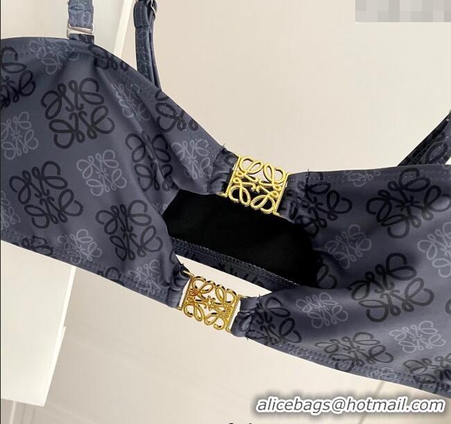 ​Reasonable Price Loewe Logo Print Two-Pieces Swimwear 0312 Grey 2025