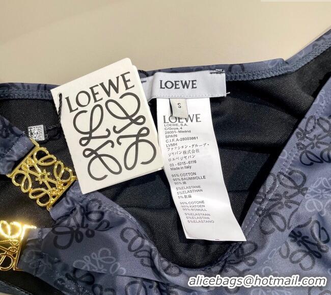 ​Reasonable Price Loewe Logo Print Two-Pieces Swimwear 0312 Grey 2025