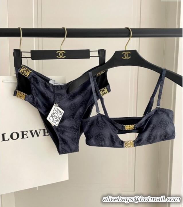 ​Reasonable Price Loewe Logo Print Two-Pieces Swimwear 0312 Grey 2025