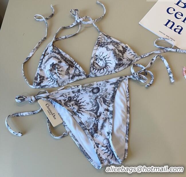 Best Product Dior Soleil Two-Pieces Swimwear 3045 White/Black 2025