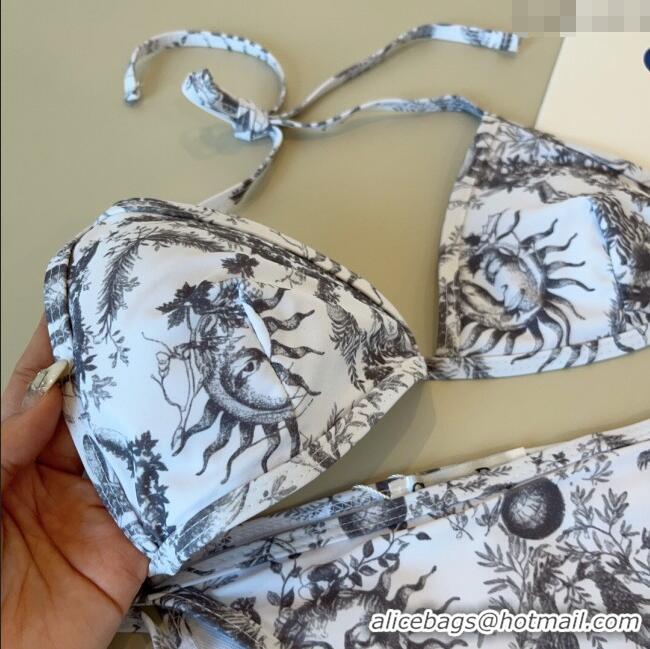 Best Product Dior Soleil Two-Pieces Swimwear 3045 White/Black 2025