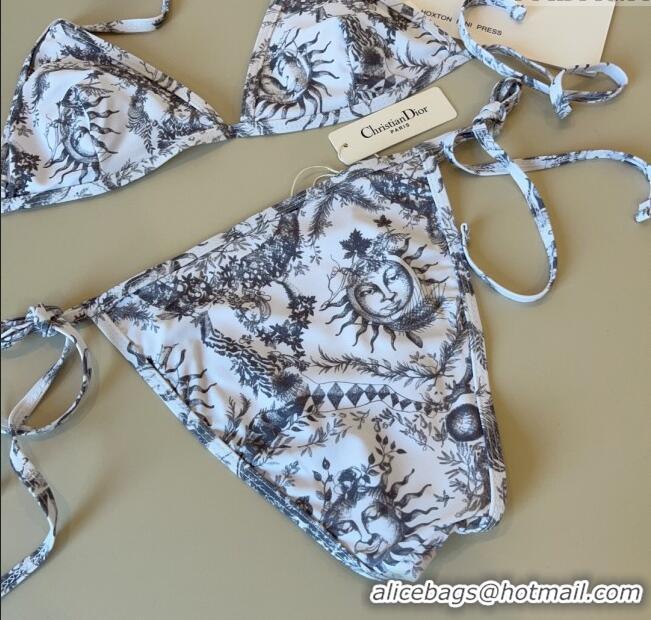 Best Product Dior Soleil Two-Pieces Swimwear 3045 White/Black 2025