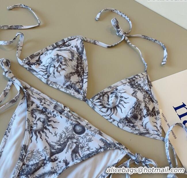 Best Product Dior Soleil Two-Pieces Swimwear 3045 White/Black 2025