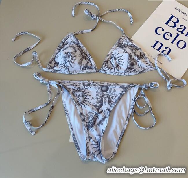 Best Product Dior Soleil Two-Pieces Swimwear 3045 White/Black 2025