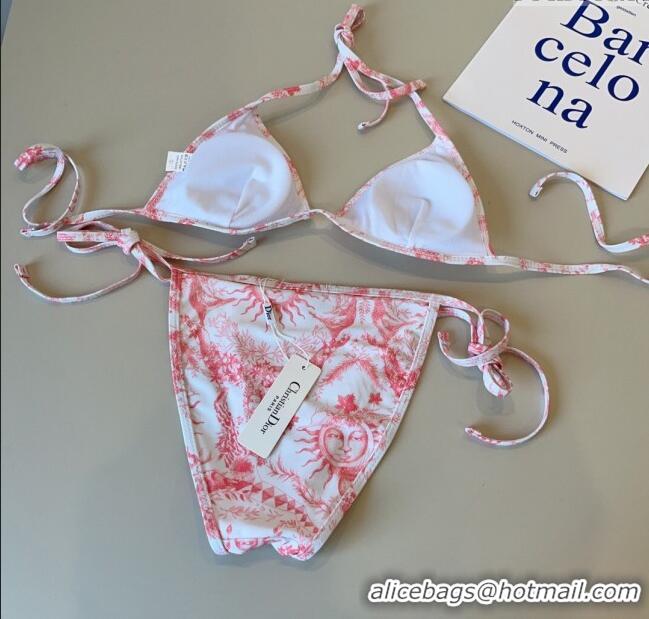 ​Top Grade Dior Soleil Two-Pieces Swimwear 3045 White/Pink 2025