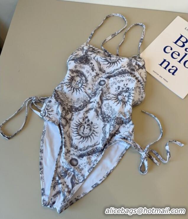 Buy New Cheap Dior Soleil One-Piece Swimwear 3047 White/Black 2025