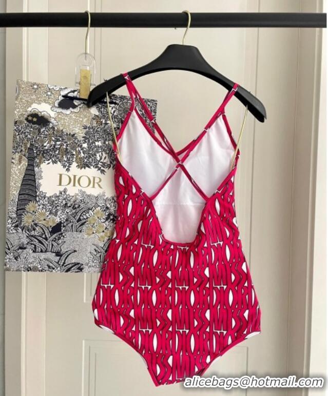 ​Luxury Cheap Dior Miss Dior One-Piece Swimwear 3054 Red 2025