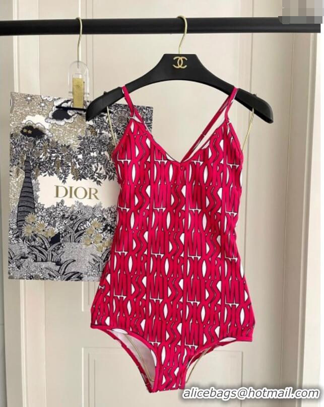 ​Luxury Cheap Dior Miss Dior One-Piece Swimwear 3054 Red 2025