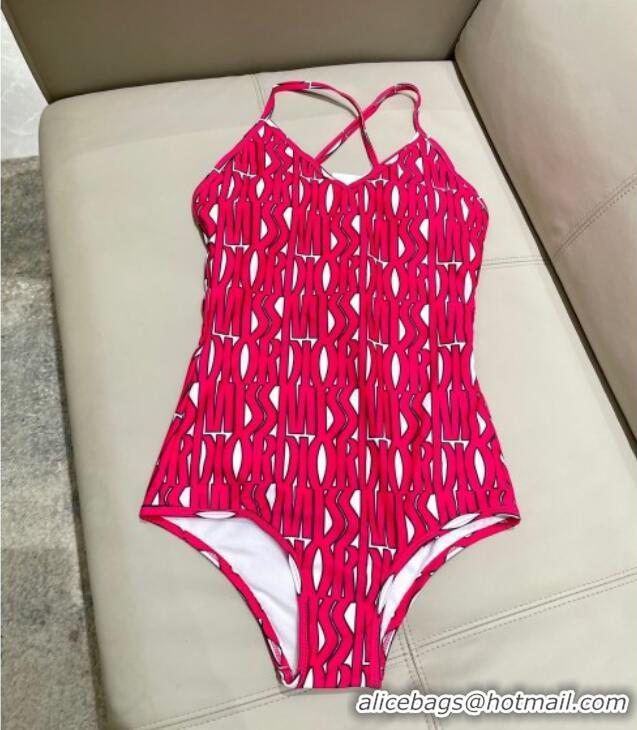 ​Luxury Cheap Dior Miss Dior One-Piece Swimwear 3054 Red 2025