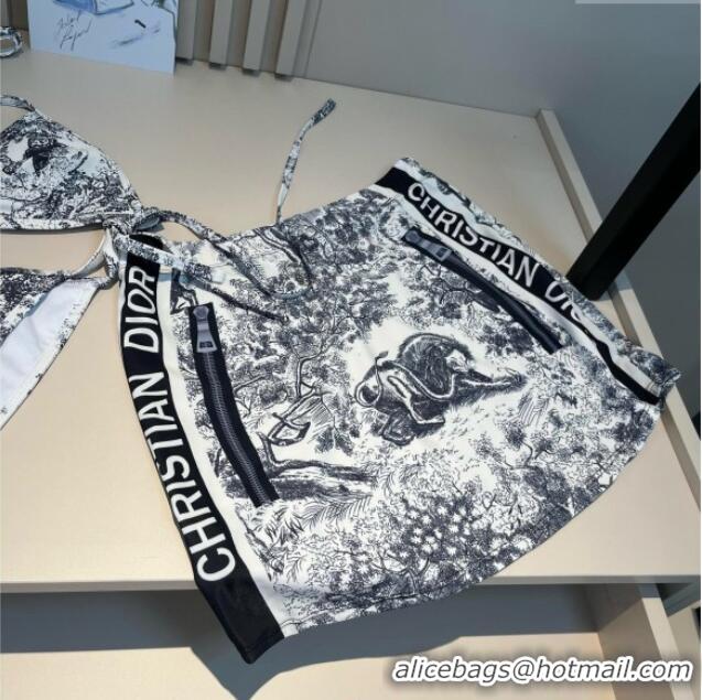 Well Crafted Dior Two-Pieces Swimwear and Skirt Set 3060 White 2025