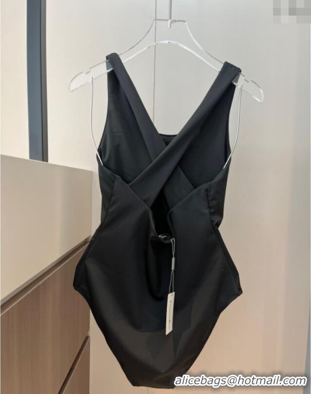 ​Cheap Price Dior One-Piece Swimwear with Side Logo 0313 Black 2025
