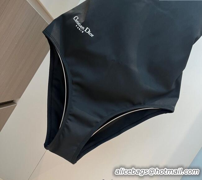 ​Cheap Price Dior One-Piece Swimwear with Side Logo 0313 Black 2025