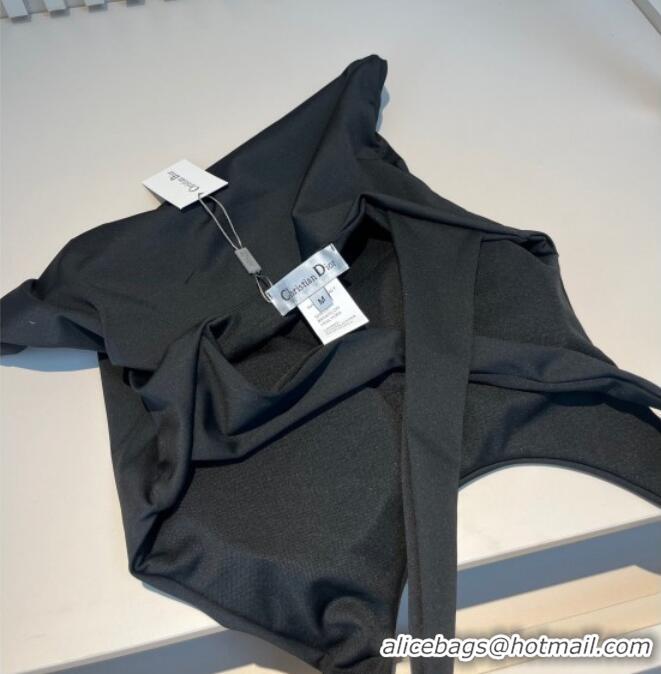​Cheap Price Dior One-Piece Swimwear with Side Logo 0313 Black 2025