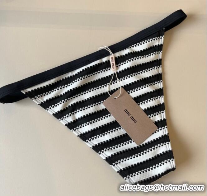 ​New Style Miu Miu Two-Pieces Swimwear with Stripes 0313 White/Black 2025