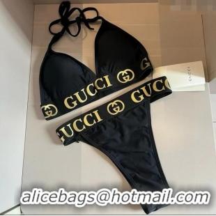 ​Grade Design Gucci Two-Pieces Swimwear with Logo Wb 0313 Black 2025