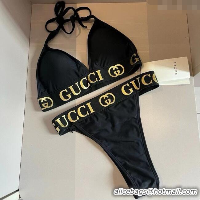 ​Grade Design Gucci Two-Pieces Swimwear with Logo Wb 0313 Black 2025