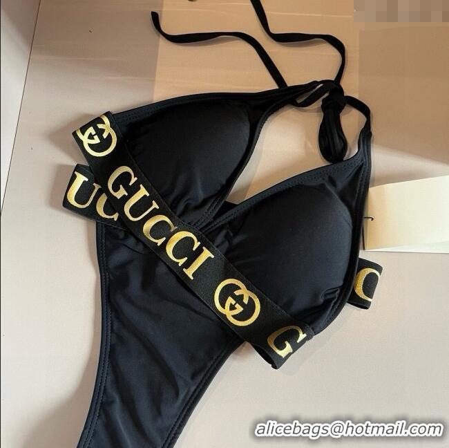 ​Grade Design Gucci Two-Pieces Swimwear with Logo Wb 0313 Black 2025