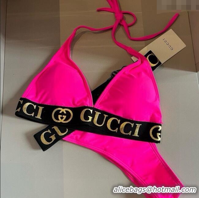 ​Well Crafted Gucci Two-Pieces Swimwear with Logo Wb 0313 Dark Pink 2025