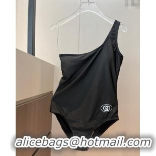 ﻿​Most Popular Gucci One-Piece Swimwear with One Strap 0313 Black 2025