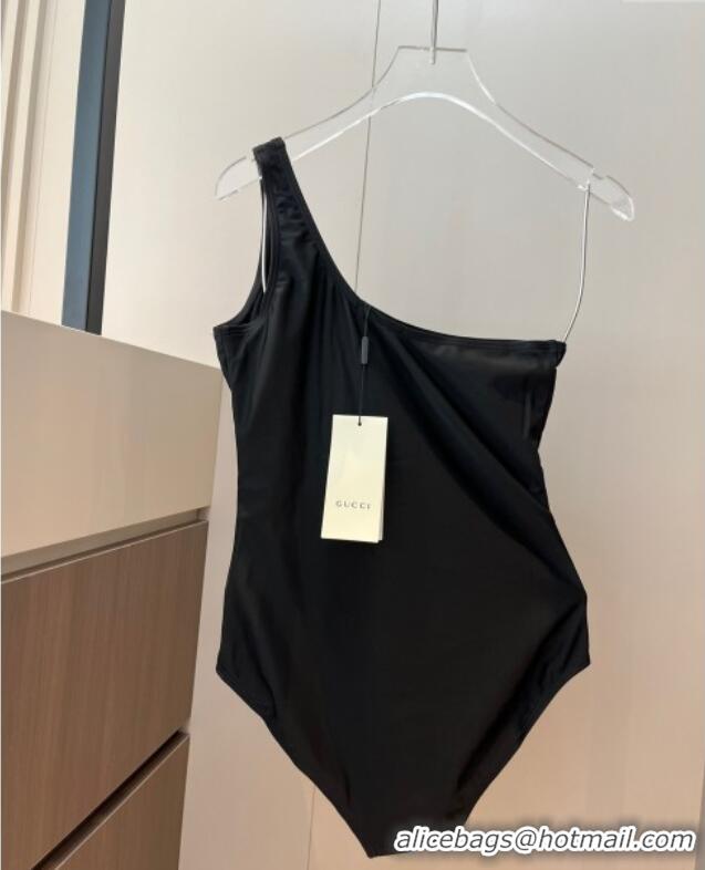 ﻿​Most Popular Gucci One-Piece Swimwear with One Strap 0313 Black 2025