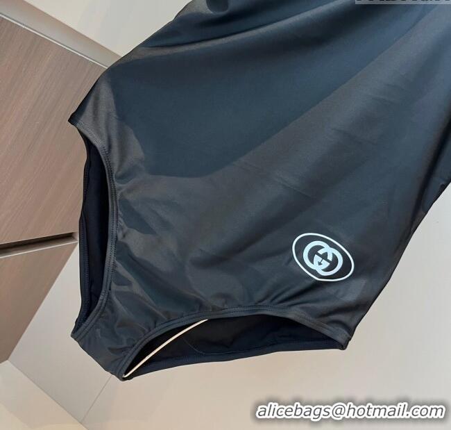 ﻿​Most Popular Gucci One-Piece Swimwear with One Strap 0313 Black 2025