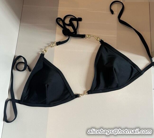 Low Price Gucci Two-Pieces Swimwear with Horsebit 0313 Black 2025