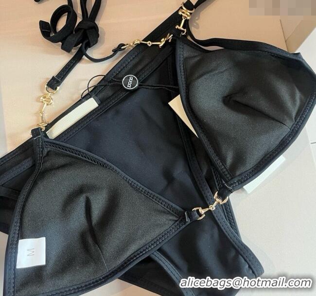 Low Price Gucci Two-Pieces Swimwear with Horsebit 0313 Black 2025