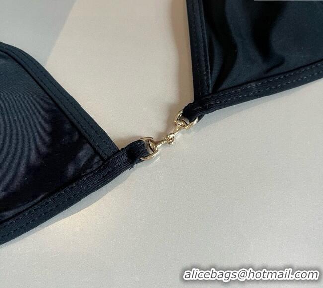 Low Price Gucci Two-Pieces Swimwear with Horsebit 0313 Black 2025