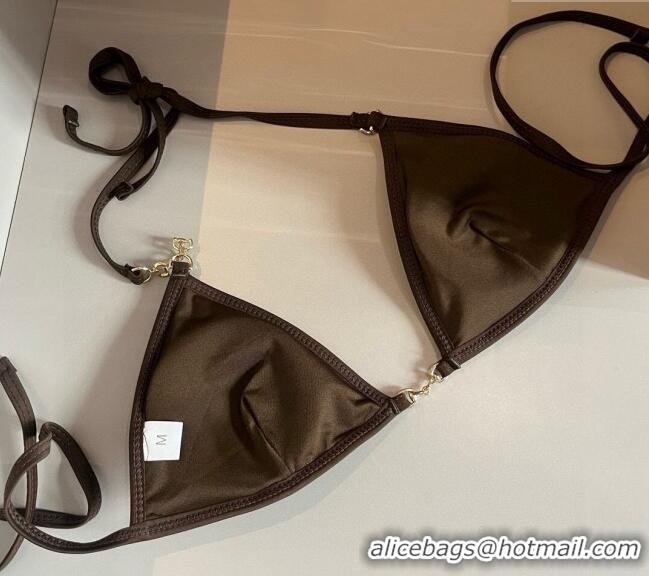 ​Low Cost Gucci Two-Pieces Swimwear with Horsebit 0313 Brown 2025
