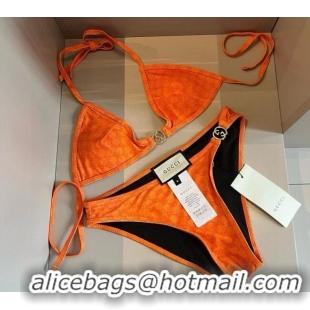 ​Best Quality Gucci Two-Pieces Swimwear with Interlocking G 0313 Orange 2025