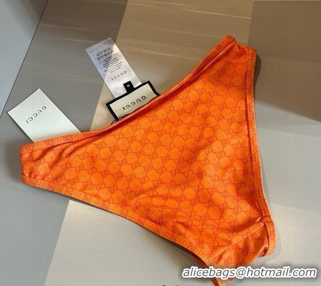 ​Best Quality Gucci Two-Pieces Swimwear with Interlocking G 0313 Orange 2025