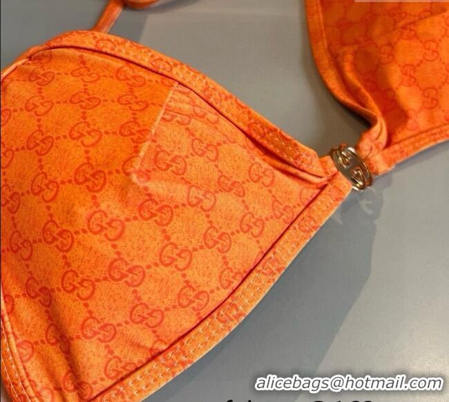 ​Best Quality Gucci Two-Pieces Swimwear with Interlocking G 0313 Orange 2025