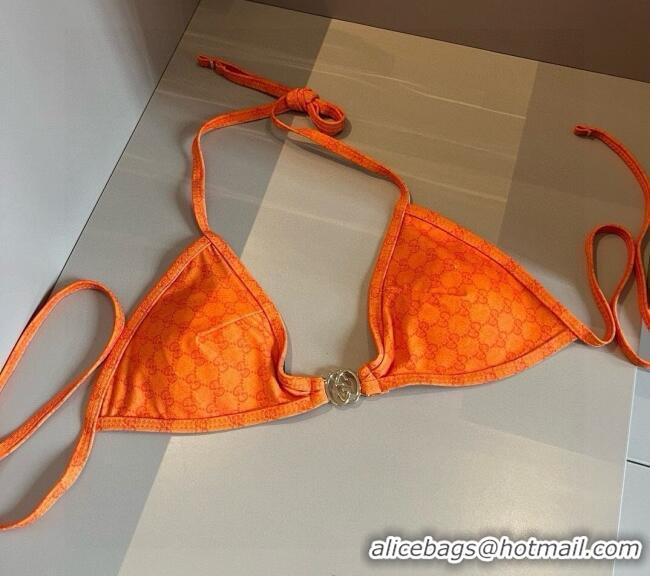 ​Best Quality Gucci Two-Pieces Swimwear with Interlocking G 0313 Orange 2025