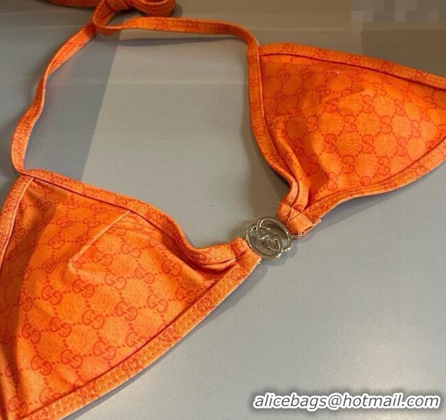 ​Best Quality Gucci Two-Pieces Swimwear with Interlocking G 0313 Orange 2025