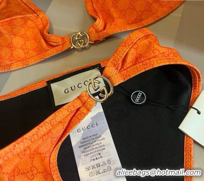 ​Best Quality Gucci Two-Pieces Swimwear with Interlocking G 0313 Orange 2025