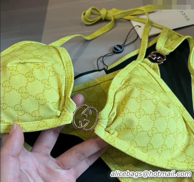​Good Looking Gucci Two-Pieces Swimwear with Interlocking G 0313 Yellow 2025
