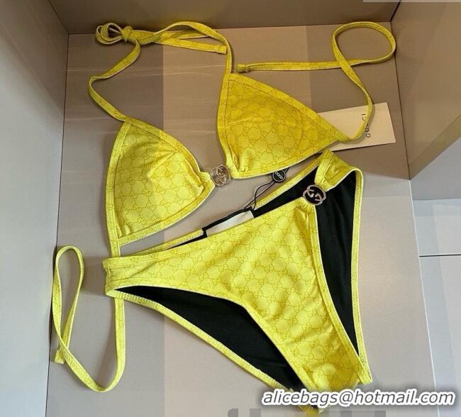 ​Good Looking Gucci Two-Pieces Swimwear with Interlocking G 0313 Yellow 2025