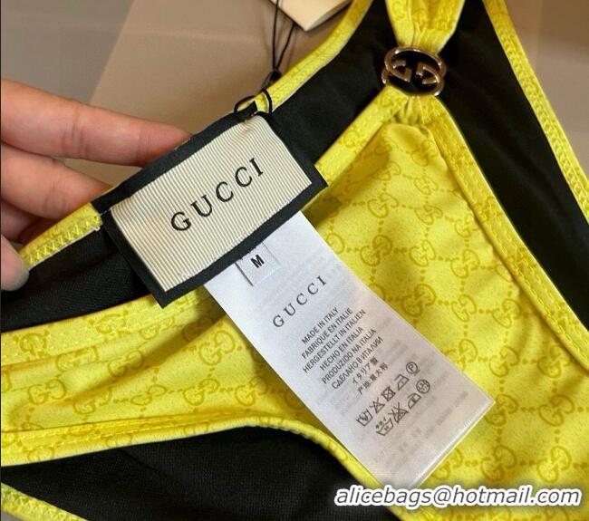 ​Good Looking Gucci Two-Pieces Swimwear with Interlocking G 0313 Yellow 2025