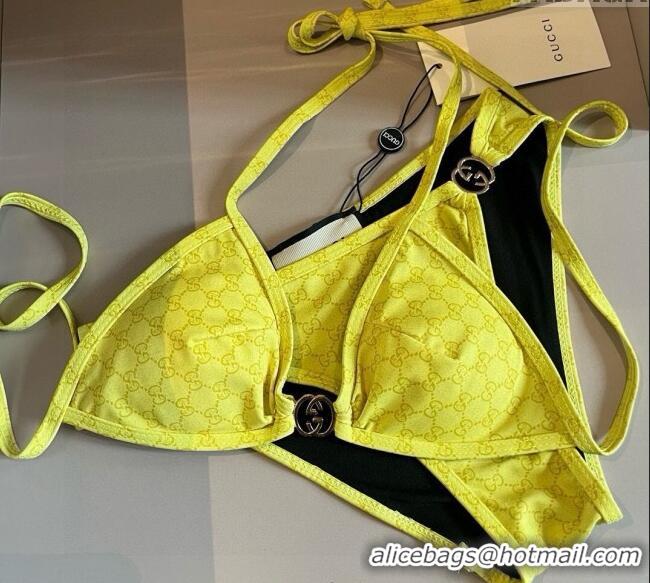 ​Good Looking Gucci Two-Pieces Swimwear with Interlocking G 0313 Yellow 2025