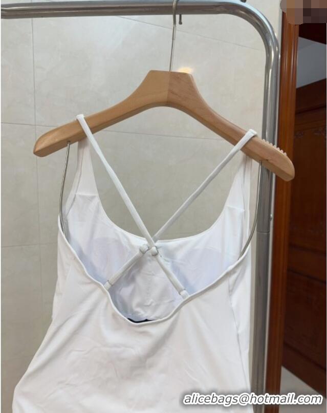 Buy Discount Gucci One-Piece Swimwear with Web Logo 0313 White 2025