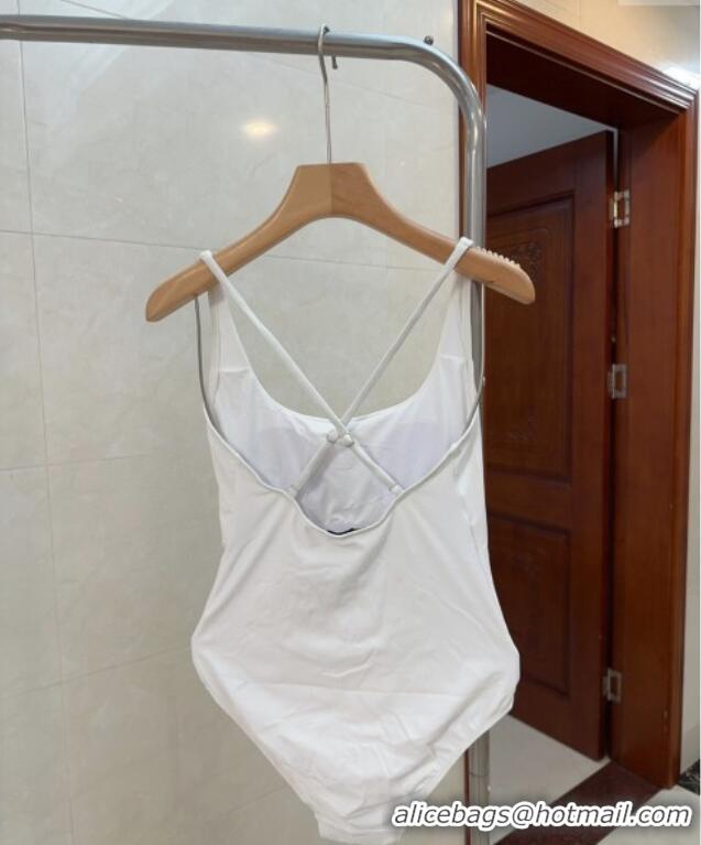 Buy Discount Gucci One-Piece Swimwear with Web Logo 0313 White 2025