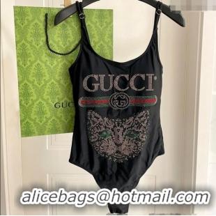 ​Reasonable Price Gucci One-Piece Swimwear with Tiger 0313 Black 2025