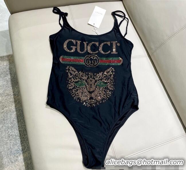 ​Reasonable Price Gucci One-Piece Swimwear with Tiger 0313 Black 2025