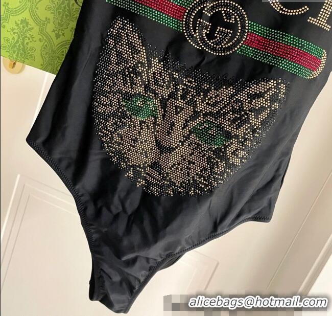 ​Reasonable Price Gucci One-Piece Swimwear with Tiger 0313 Black 2025
