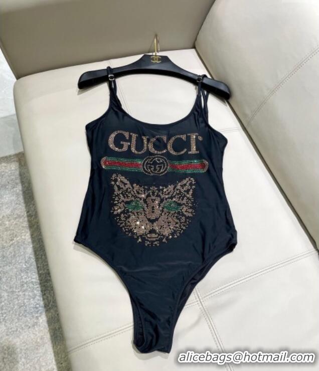 ​Reasonable Price Gucci One-Piece Swimwear with Tiger 0313 Black 2025