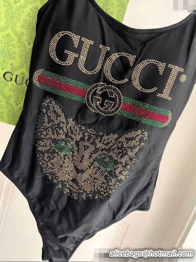 ​Reasonable Price Gucci One-Piece Swimwear with Tiger 0313 Black 2025