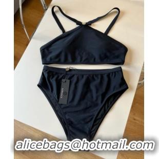 ​Luxury Cheap Versace Two-Pieces Swimwear with Bow 0313 Black 2025